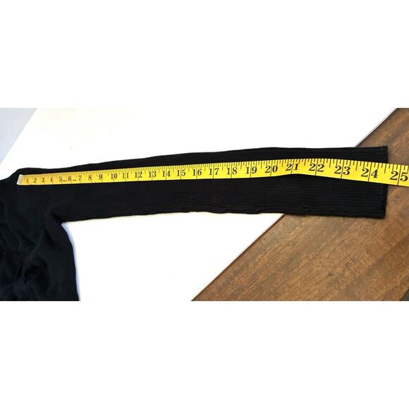 Abercrombie & Fitch Cutout Sweater Dress – Black, Size MT (Fits S) - Picture 10 of 10